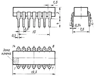 К155ЛЕ6 микросхема фото 2