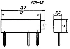 РП1-48 0.25вт 47 кОм фото 3 РП1-48 0.25вт 47 кОм фото 3