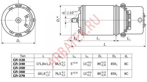 СЛ-370 электродвигатель фото 3 СЛ-370 электродвигатель фото 3
