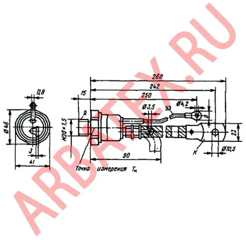 Т15-160-16 тиристор фото 3