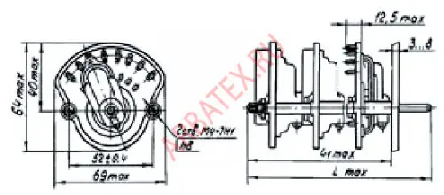 ПЩ-8П3Н1 переключатель щеточный фото 3 ПЩ-8П3Н1 переключатель щеточный фото 3