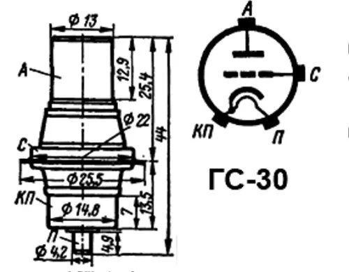ГС-30 генераторный триод фото 3