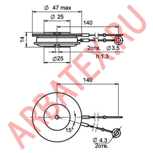 ТБ133-200-7-424 тиристор фото 3 ТБ133-200-7-424 тиристор фото 3