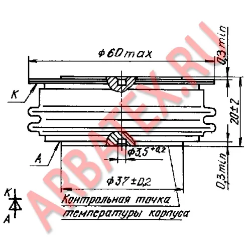 ДЧ143-1000-20-4 диод фото 3