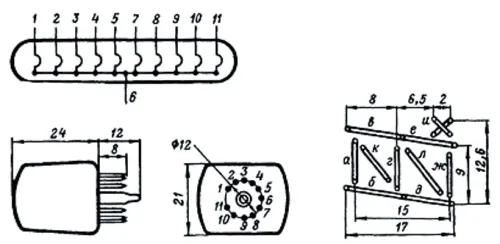ИВ-20 люминесцентный вакуумный индикатор фото 3 ИВ-20 люминесцентный вакуумный индикатор фото 3