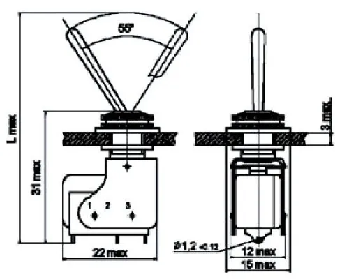 ПТ8-2В тумблер фото 3